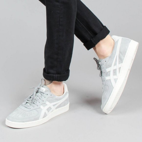 ONITSUKA TIGER Grey Suede Lace Up Sneakers - Picture 2 of 7